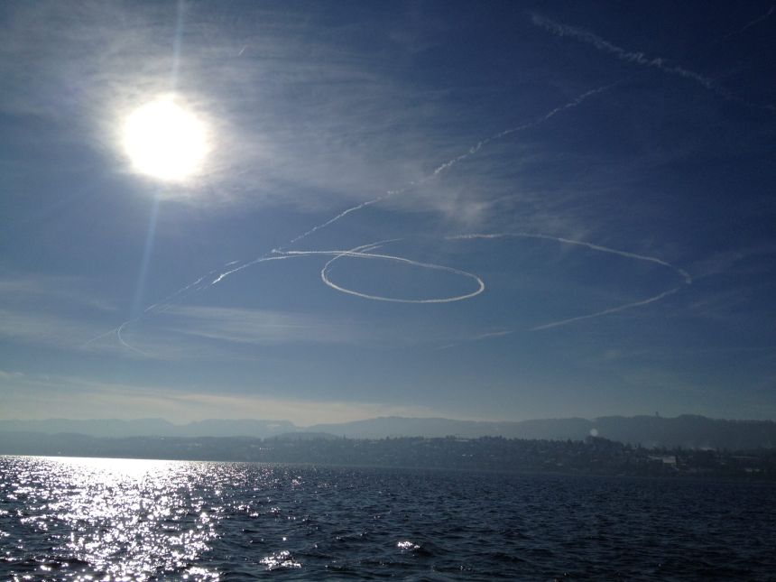 Zürichsee bei schönem Wetter